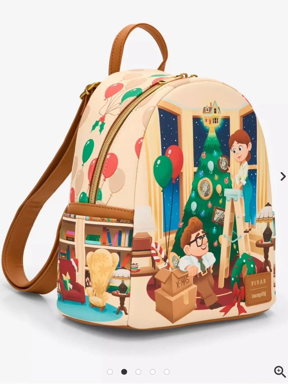 Loungefly Disney Pixar Up Carl & Ellie Christmas Tree Mini Backpack 🆕🎄🆕🎄🆕